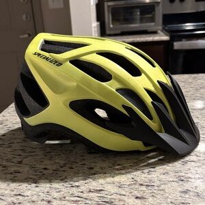 Specialized High-Visibility Yellow and Black Cycling Helmet
